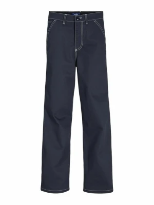 Spodnie materiałowe Jack&Jones granatowy
