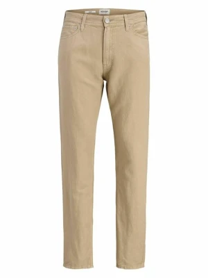 Spodnie materiałowe Jack&Jones jasnobrązowy