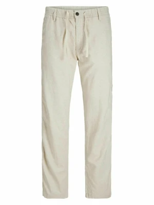Spodnie materiałowe Jack&Jones mleczny