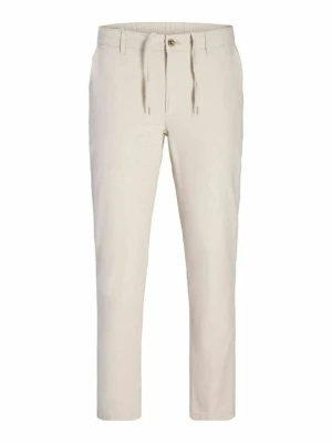 Spodnie materiałowe Jack&Jones mleczny