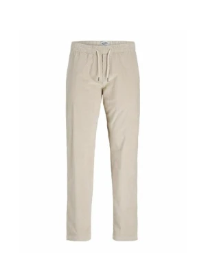 Spodnie materiałowe Jack&Jones mleczny