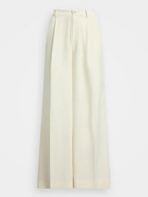 Spodnie materiałowe Lauren Ralph Lauren mleczny