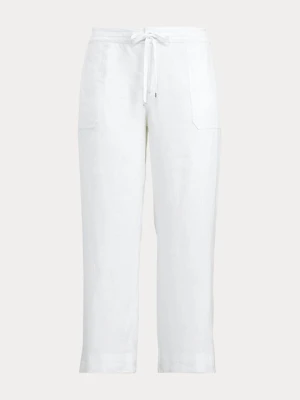 Spodnie materiałowe Lauren Ralph Lauren biały