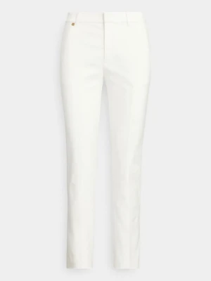 Spodnie materiałowe Lauren Ralph Lauren biały