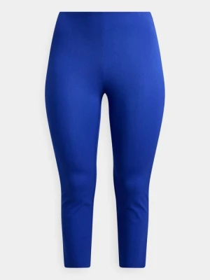 Spodnie materiałowe Lauren Ralph Lauren błękit królewski