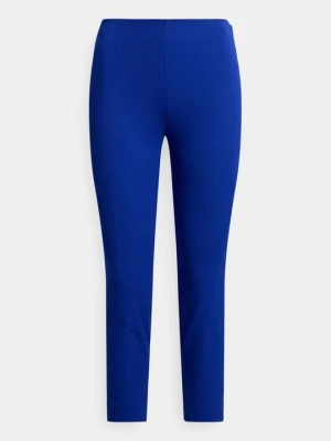 Spodnie materiałowe Lauren Ralph Lauren błękit królewski