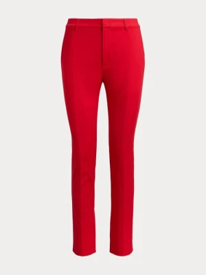 Spodnie materiałowe Lauren Ralph Lauren czerwony
