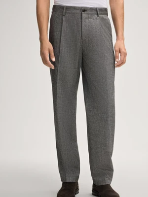 Spodnie materiałowe Lexter w szarym melanżowym kolorze Joop