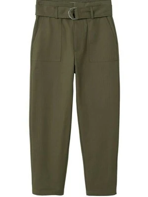 Spodnie materiałowe Mango khaki