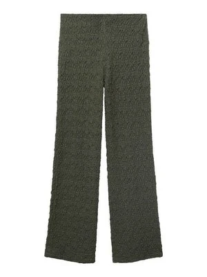 Spodnie materiałowe Mango khaki