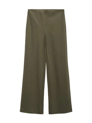 Spodnie materiałowe Mango khaki