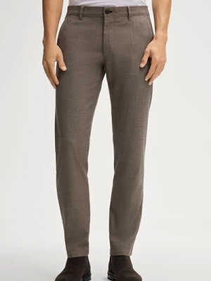 Spodnie materiałowe Matthew w kolorze brązowym melanżowym Joop