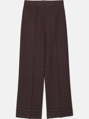 Spodnie materiałowe Missoni brązowy