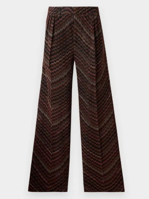 Spodnie materiałowe Missoni ciemnobrązowy