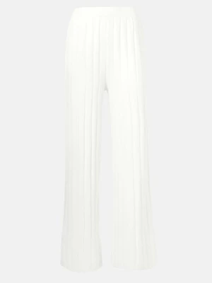Spodnie materiałowe MM By Max Mara biały