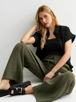 Spodnie materiałowe New Look khaki