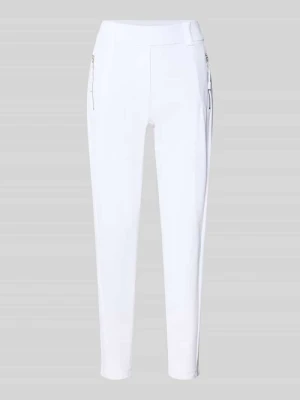 Spodnie materiałowe o dł. 7/8 z dodatkiem streczu model ‘NATINA’ RAFFAELLO ROSSI