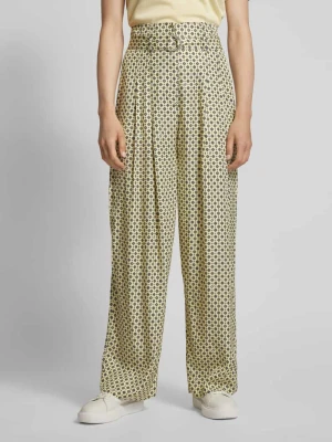 Spodnie materiałowe o kroju baggy fit z paskiem model ‘FOULARD’ Tommy Hilfiger