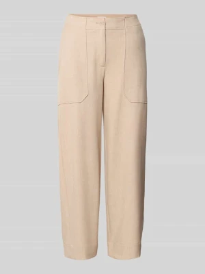 Spodnie materiałowe o kroju barrel fit z wpuszczanymi kieszeniami model ‘Myha fresh’ Opus