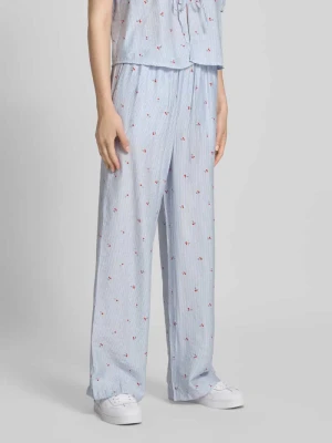 Spodnie materiałowe o kroju comfort fit z mieszanki wiskozy model ‘FIONNA’ Pieces