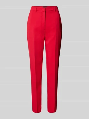 Spodnie materiałowe o kroju feminine fit w kant Marc Cain