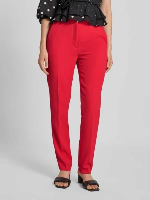 Spodnie materiałowe o kroju feminine fit w kant Marc Cain