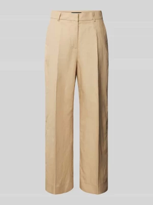 Spodnie materiałowe o kroju flared cut ze szlufkami na pasek model ‘ZIRCONE’ Weekend Max Mara