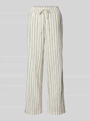 Spodnie materiałowe o kroju loose fit z czystej bawełny model 'TIZIANA' Only