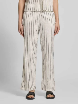 Spodnie materiałowe o kroju loose fit z czystej bawełny model 'TIZIANA' Only