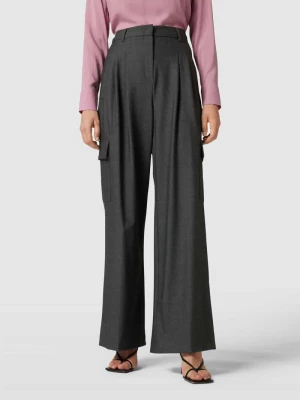 Spodnie materiałowe o kroju oversized z nakładanymi kieszeniami model ‘FRANKIE’ SEDUCTIVE