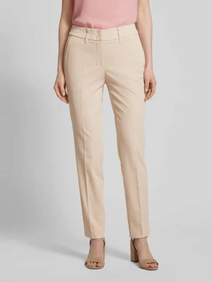 Spodnie materiałowe o kroju regular fit w kant model ‘DENISE8’ Gardeur