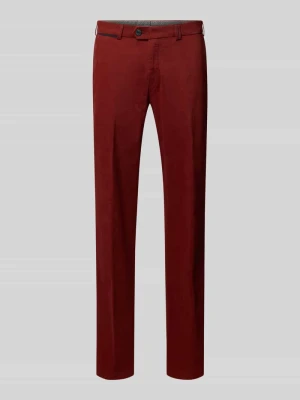 Spodnie materiałowe o kroju regular fit w kant model ‘Peaker’ hiltl