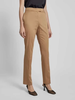 Spodnie materiałowe o kroju regular fit w kant model ‘Temartha’ BOSS Black Women