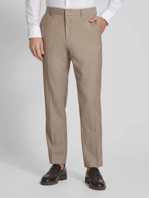 Spodnie materiałowe o kroju regular fit z detalem z logo model ‘Genius’ Boss