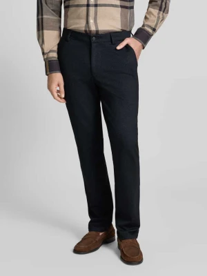 Spodnie materiałowe o kroju regular fit z dodatkiem wiskozy Christian Berg Men