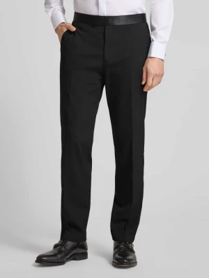 Spodnie do garnituru o kroju regular fit z dodatkiem wiskozy Christian Berg Men