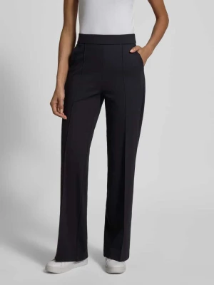 Spodnie materiałowe o kroju regular fit z dodatkiem wiskozy Model 'Ava' CAMBIO