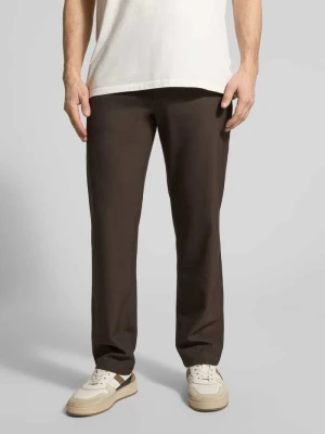 Spodnie materiałowe o kroju regular fit z dodatkiem wiskozy model ‘Robert’ Selected Homme