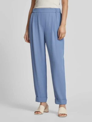 Spodnie materiałowe o kroju regular fit z elastycznym pasem Jake*s Collection