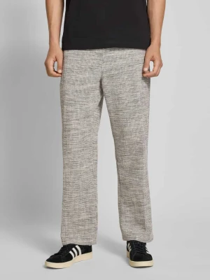 Spodnie materiałowe o kroju regular fit z fakturowanym wzorem BLKVIS