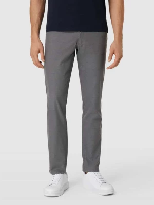 Spodnie materiałowe o kroju regular fit z fakturowanym wzorem model ‘Chuck’ BRAX