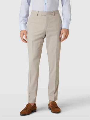 Spodnie materiałowe o kroju regular fit z fakturowanym wzorem model ‘Ryan’ Pierre Cardin