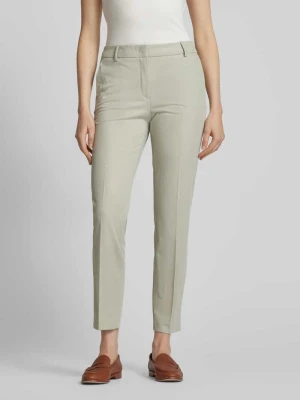 Spodnie materiałowe o kroju regular fit z kantami Christian Berg Woman Selection