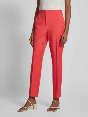 Spodnie materiałowe o kroju regular fit z kantami comma