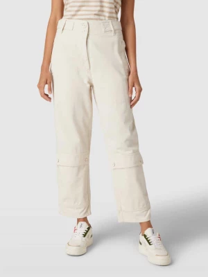 Spodnie materiałowe o kroju regular fit z kieszeniami na nogawkach model ‘GILBERT’ Weekend Max Mara