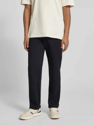 Spodnie materiałowe o kroju regular fit z kieszeniami z tyłu model ‘PANTALONI’ Armani Exchange