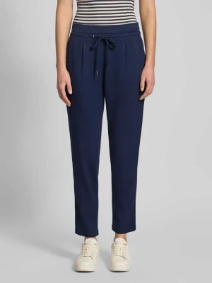 Spodnie materiałowe o kroju regular fit z mieszanki wiskozy Christian Berg Woman