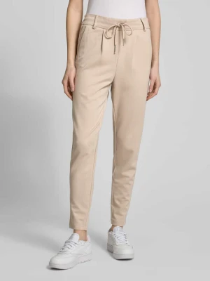 Spodnie materiałowe o kroju regular fit z mieszanki wiskozy model „POPTRASH LIFE EASY” Only Piaskowy