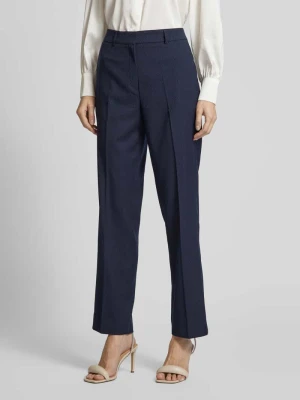 Spodnie materiałowe o kroju regular fit z mieszanki wiskozy z delikatnym wzorem w kropki s.Oliver BLACK LABEL