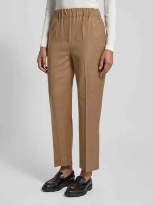 Spodnie materiałowe o kroju regular fit z mieszanki żywej wełny model ‘HATELEY' Weekend Max Mara